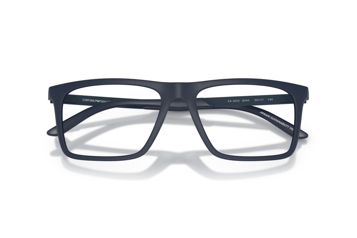 syze optike Emporio Armani EA3253 6244 per meshkuj Optik-a Tirane kornize origjinale elegante